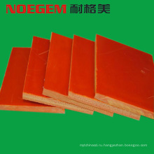 Оранжевый бакелитовый пластиковый лист